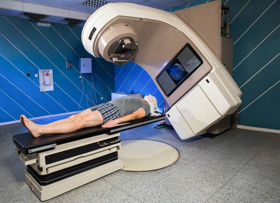 Patient undergoing radiotherapy